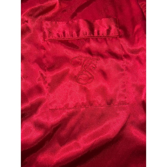 Vintage Cherry Red Victoria's Secret Button Up Top Size Large - Picture 2 of 8